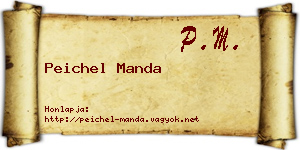 Peichel Manda névjegykártya